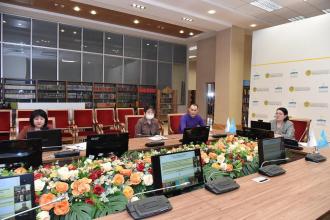 Во Дворце школьников прошел вебинар совместно с Национальным музеем Республики Казахстан