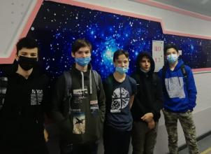 Ребята из астроклуба «Антарес» - участники Республиканского Астрономического практикума
